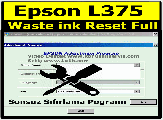 Reset Epson L375| Epson Waste ink Pad Resetter